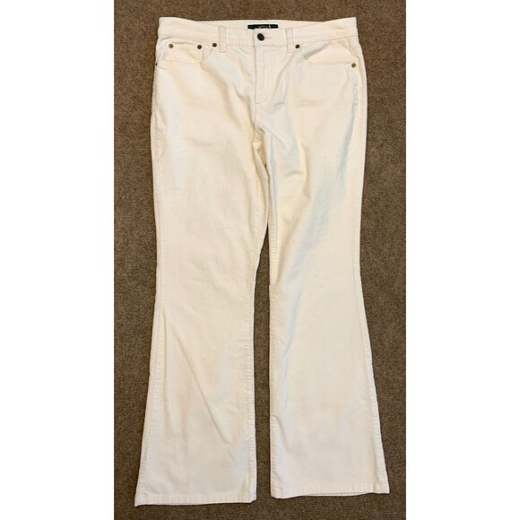 Ralph Lauren Jeans Womens 8 (33x30) Corduroy Bootcut Mid Rise Stretch Pants - Picture 1 of 9